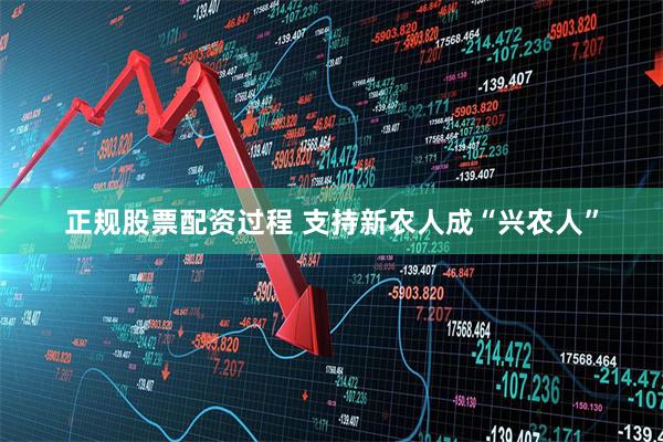 正规股票配资过程 支持新农人成“兴农人”