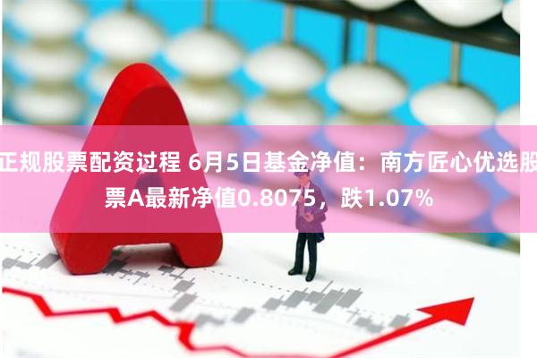 正规股票配资过程 6月5日基金净值：南方匠心优选股票A最新净值0.8075，跌1.07%