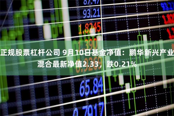 正规股票杠杆公司 9月10日基金净值：鹏华新兴产业混合最新净值2.33，跌0.21%