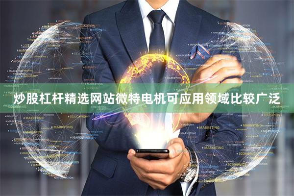 炒股杠杆精选网站微特电机可应用领域比较广泛