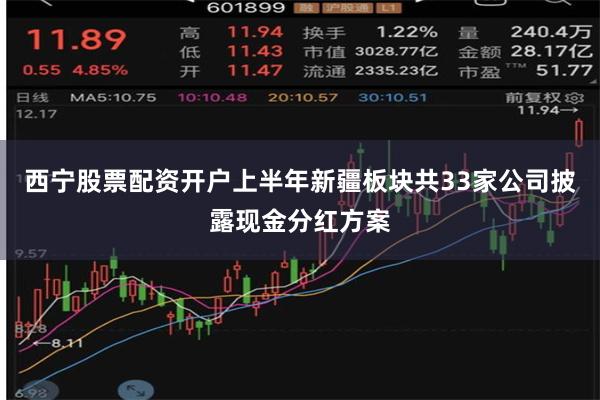 西宁股票配资开户上半年新疆板块共33家公司披露现金分红方案